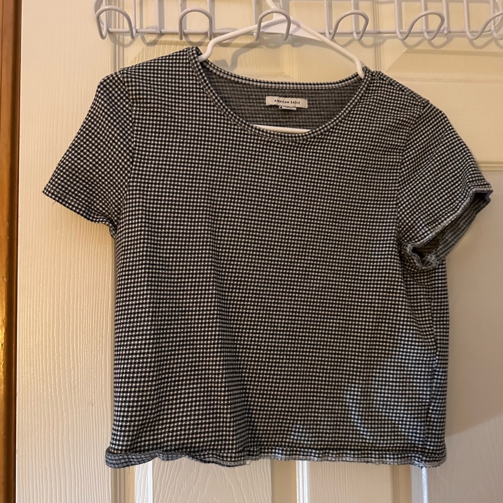 Gingham crop top